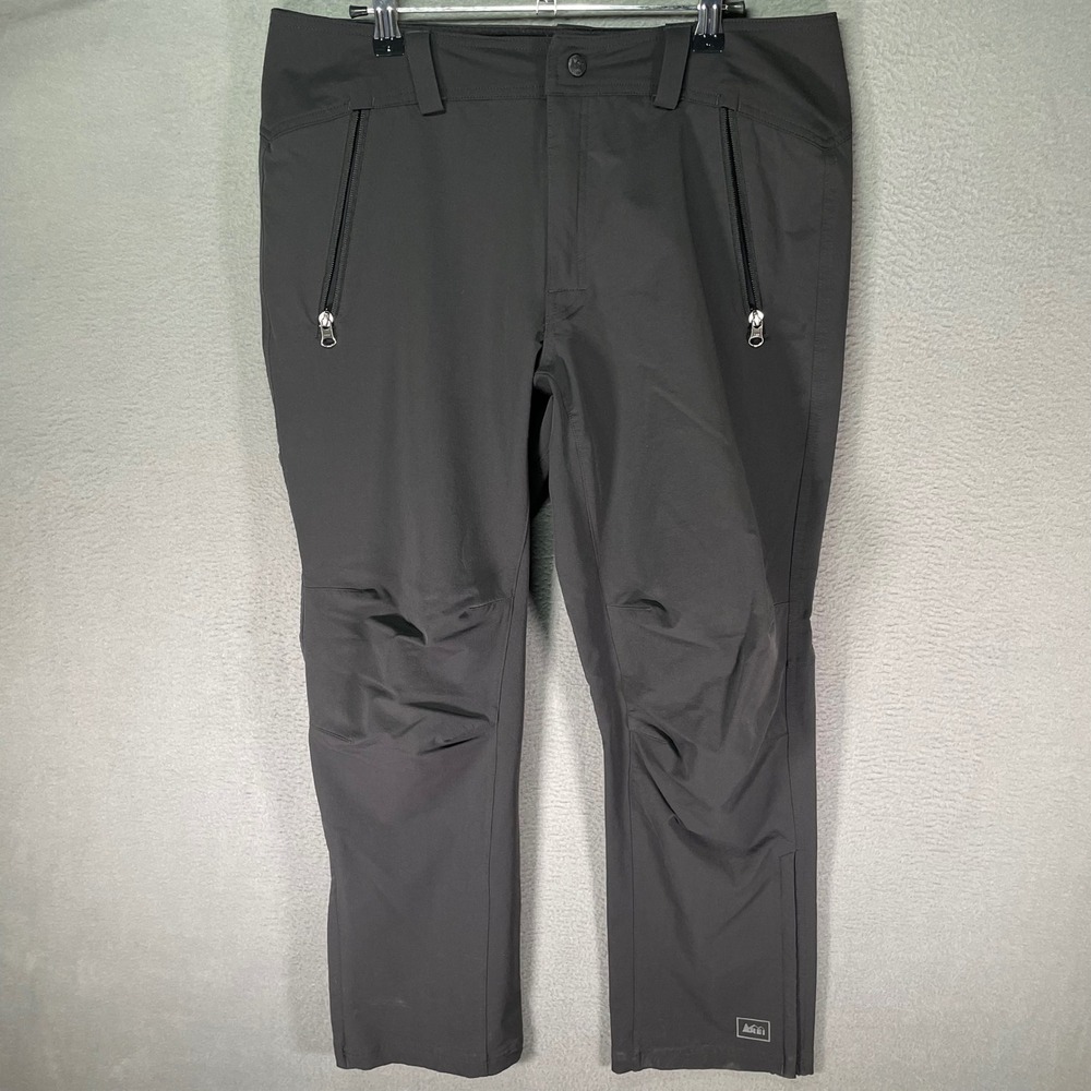 REI Mens Pants 34x30 Gray Outdoor Hiking Nylon Stretch‎ Performance